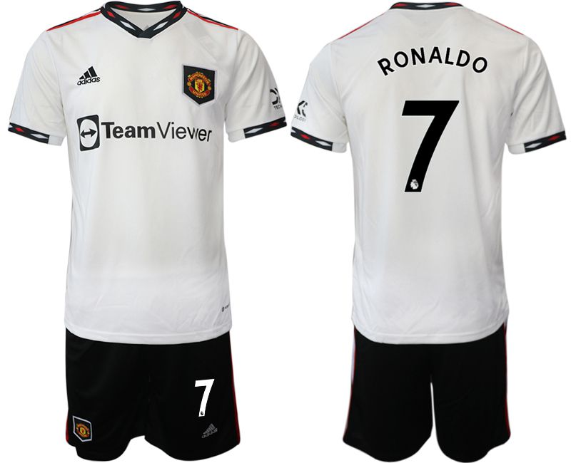 Men 2022-2023 Club Manchester United away white 7 Soccer Jersey